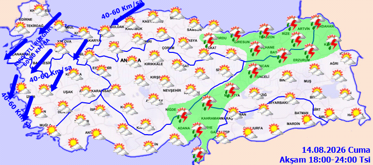 2 uçta 6 il alarm verdi: Fırtına ve sağanak koridor yapıp sert vuracak - Fotoğraf: 7