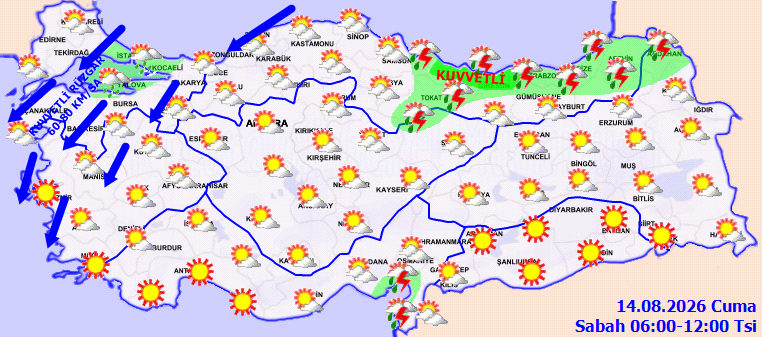 2 uçta 6 il alarm verdi: Fırtına ve sağanak koridor yapıp sert vuracak - Fotoğraf: 3
