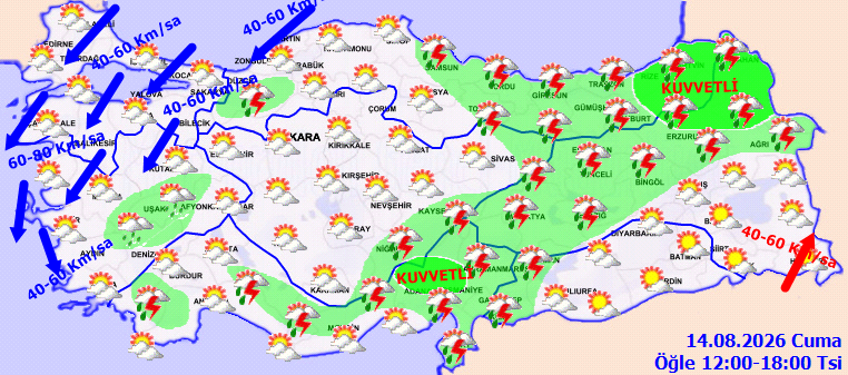2 uçta 6 il alarm verdi: Fırtına ve sağanak koridor yapıp sert vuracak - Fotoğraf: 5