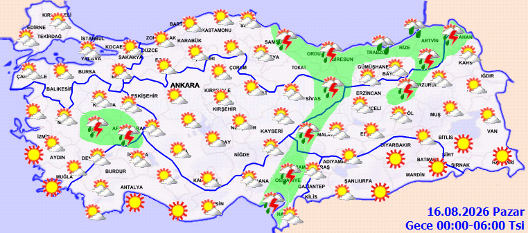 Sağanak ve fırtına yurdu gezecek: Hızı 80 kilometreyi görecek! Meteoroloji saat saat açıkladı - Resim : 10