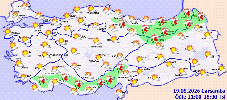Meteoroloji bölge bölge uyardı: Gök gürültülü sağanak geliyor - Resim : 1