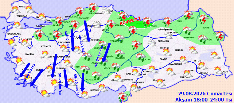 MGM kâbus gibi hafta sonu tahmini yayımladı! Sel, heyelan, fırtına ve toz hepsi birden geliyor - Resim : 3