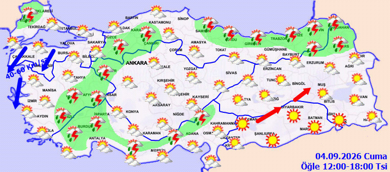 Meteoroloji sağanak ve kuvvetli rüzgarı saat saat açıklayıp uyardı - Resim : 2