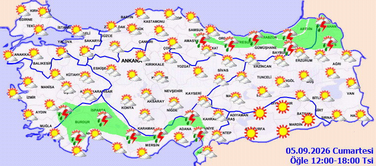 Şakır şakır yağacak sağanak için saat verdi: Meteoroloji tek tek uyardı - Resim : 2