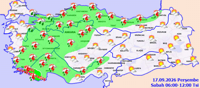12 il için uyarı verildi: Meteoroloji yağışların zirve yapacağı saati duyurdu - Resim : 1