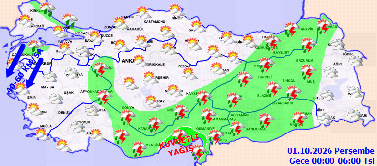 Meteoroloji saatleriyle açıkladı: Yurdun tamamında kuvvetli sağanak var - Resim : 4