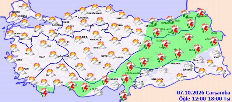 Karadeniz'den yurda girip Akdeniz'e bir hat çizecek: Meteoroloji yağmur için saat verdi - Resim : 3