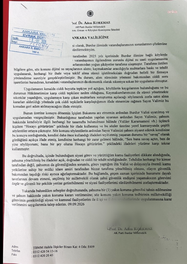 AKP'li vekilden 'Vali tehdit etti' iddiası! Yakın koruma talep etti - Resim : 4