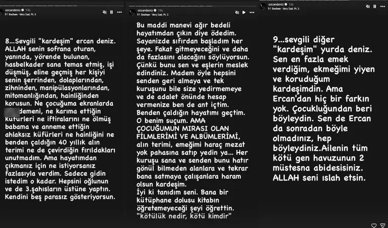 Özcan Deniz'den ailesine açık mektup! Demediğini bırakmadı - Resim : 4