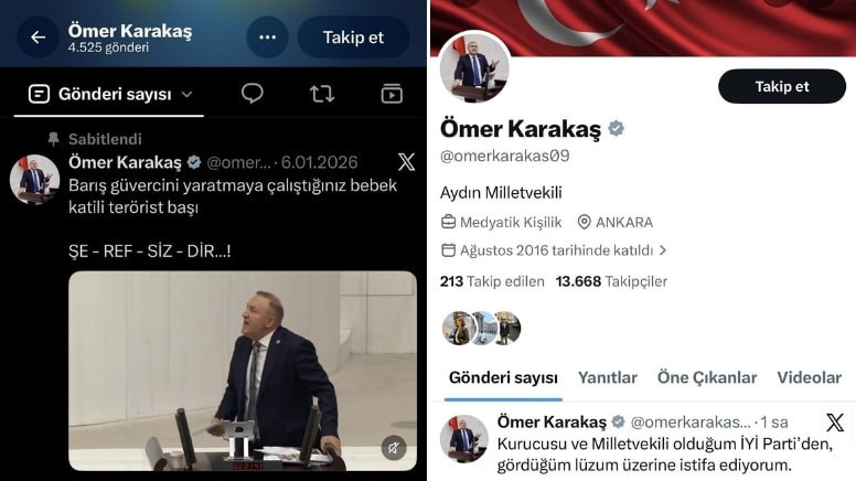 AKP'ye 'Hizmet' için geçiyorum dedi: İlk icraatında Öcalan paylaşımını kaldırdı - Resim : 2