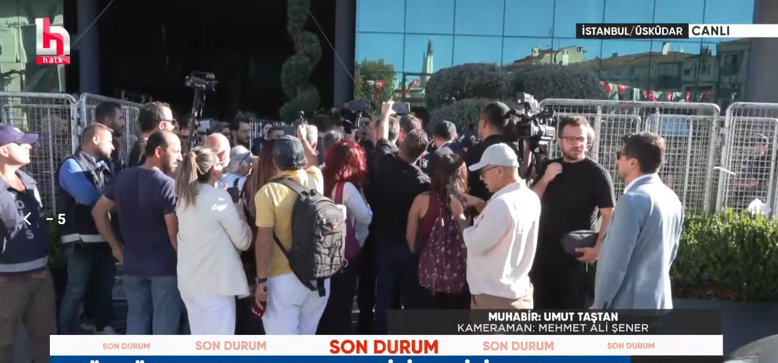 GAZETECİLER İÇERİ ALINMIYOR