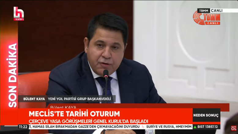 YENİ YOL GÖRÜŞLERİNİ AÇIKLADI