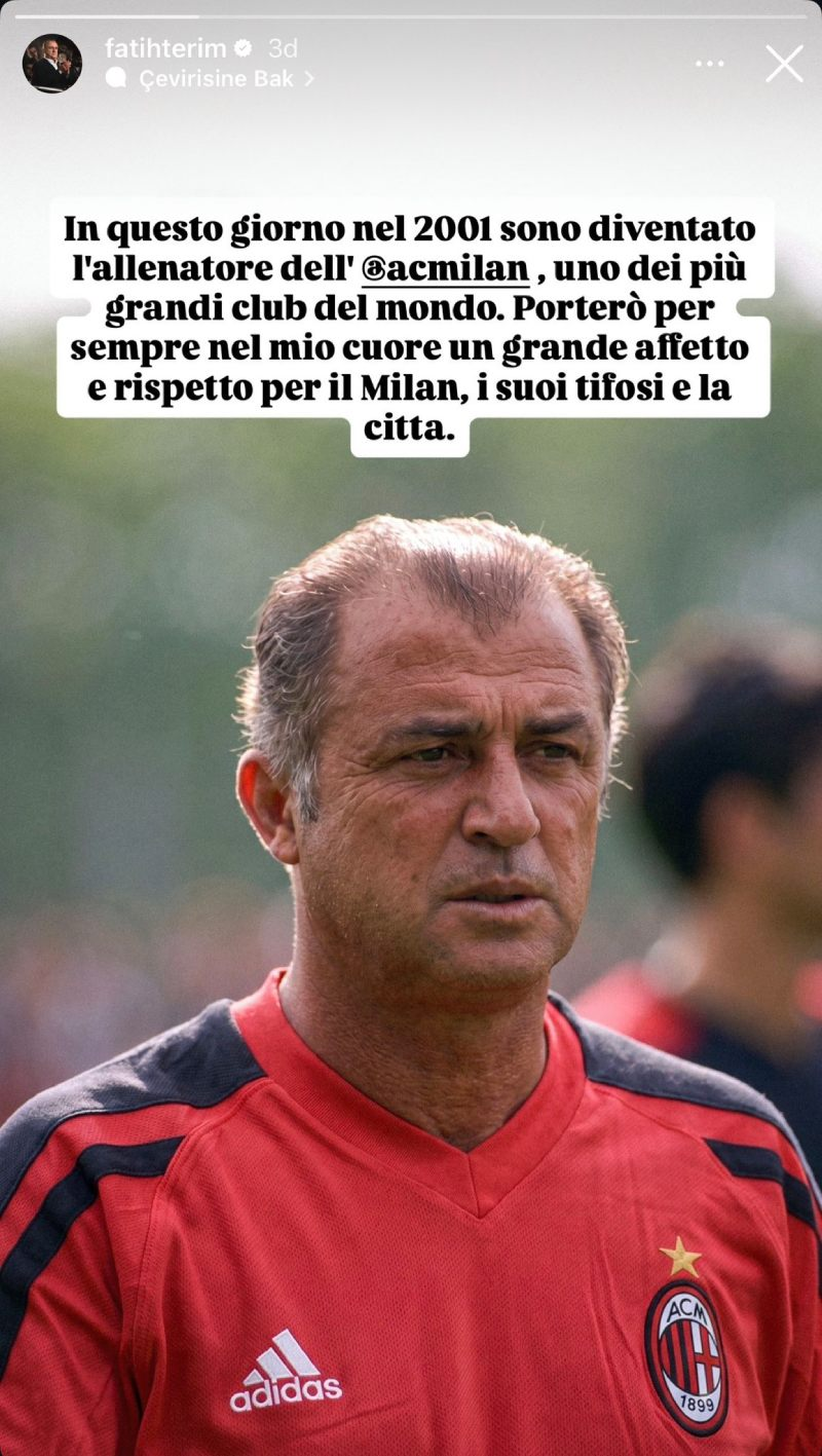Fatih Terim'den Milan sürprizi: Resmi hesaptan paylaştı - Resim : 2