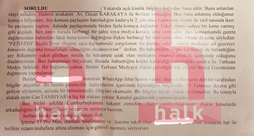 Son Dakika | Serbest bırakılan Tamar Tanrıyar'ın ifadesi ortaya çıktı - Resim : 2