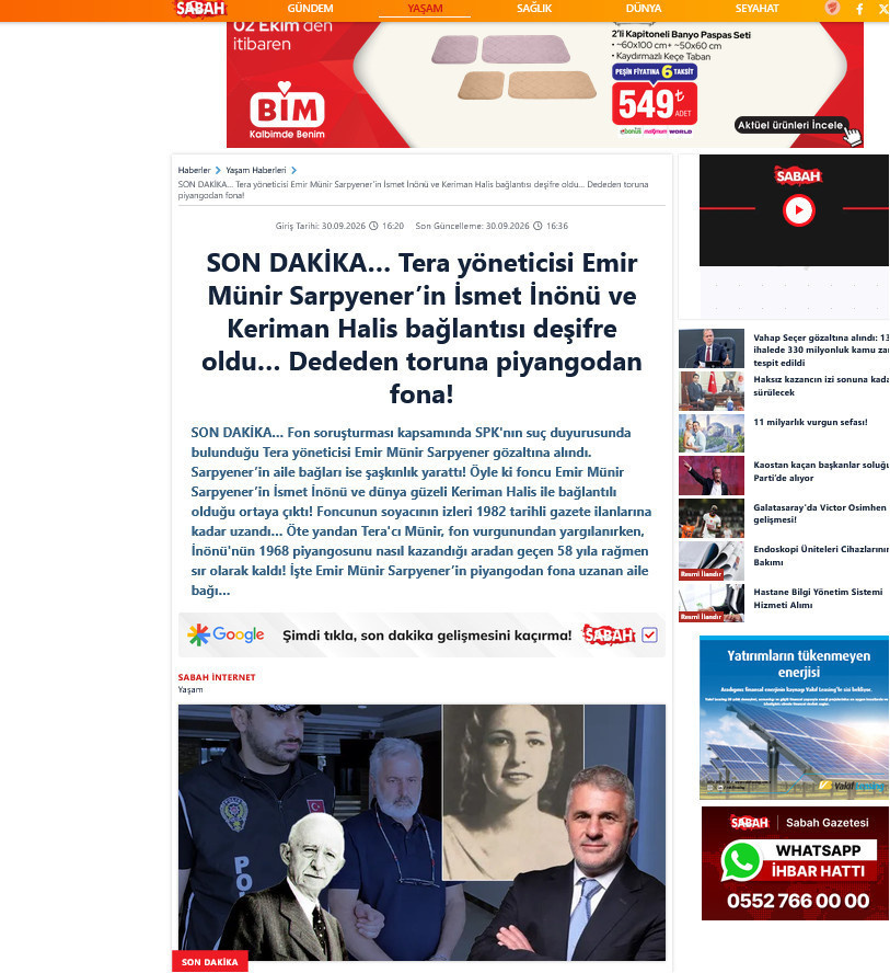 İktidar medyasının İsmet İnönülü fon haberi dalga konusu oldu - Resim : 2