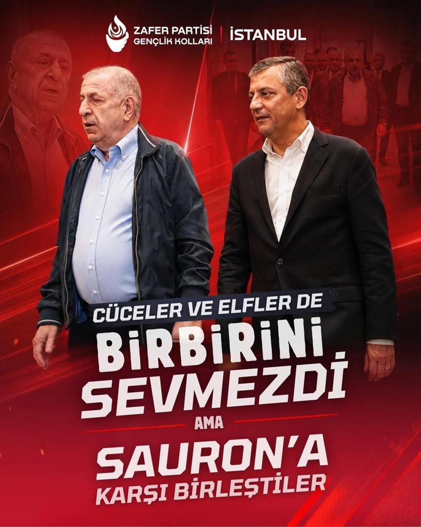 Zafer Partisi'nin 'Yüzüklerin Efendisi' alıntılı CHP desteği sosyal medyayı salladı - Resim : 3