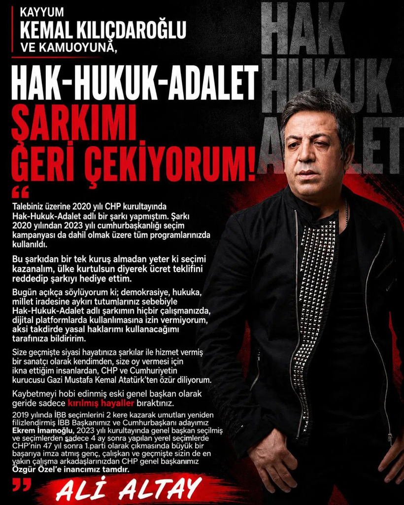 Kılıçdaroğlu'na bugün 7. sanatçıdan da yasak geldi! - Resim : 6