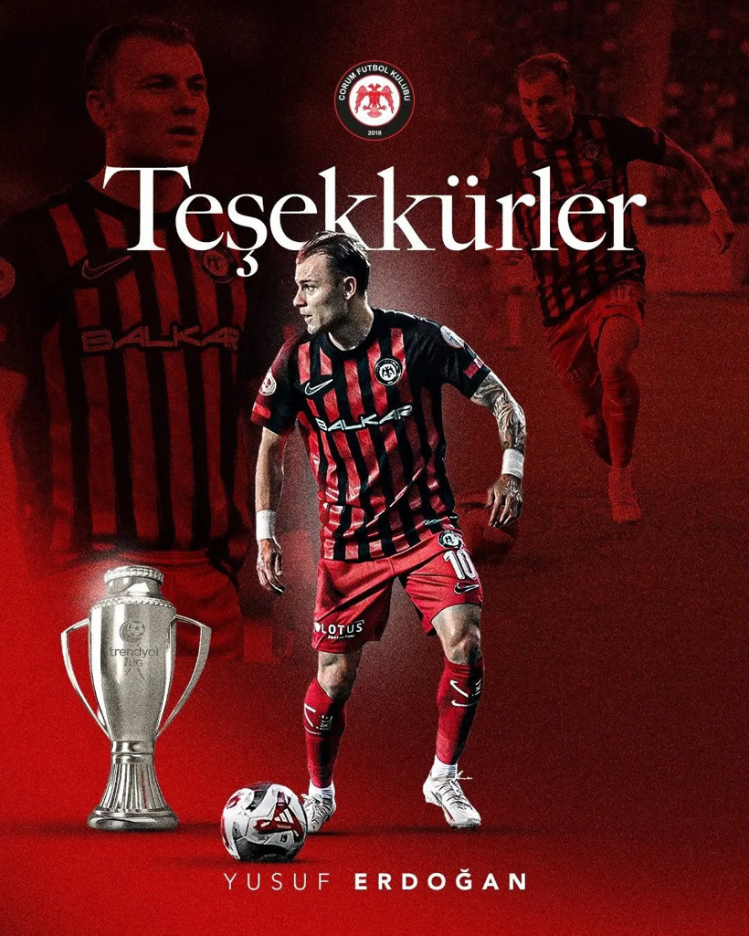 Çorum FK'dan gece yarısı şoke eden haber: Birden bire veda etti - Resim : 2