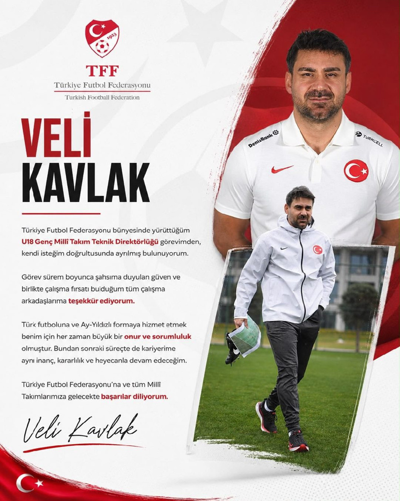 Milli takımda eleştirilerin hedefindeydi: TFF'ye teşekkür edip görevinden ayrıldı - Resim : 1