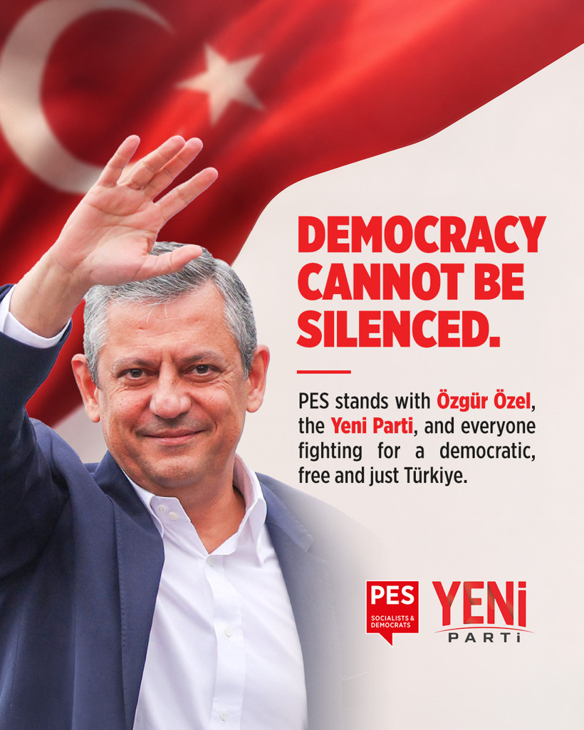 Avrupa Sosyalist Partisi'nden YENİ Parti'ye tebrik ve destek mesajı! - Resim : 1