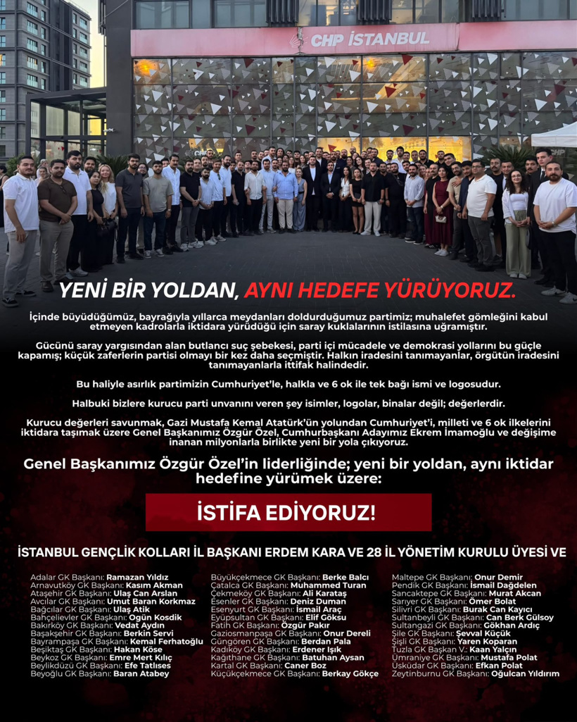 CHP İstanbul Gençlik Kollarının tamamı YENİ Parti'ye geçti - Resim : 1