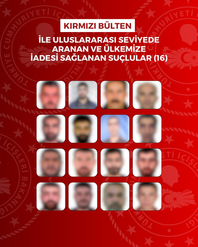 Bakanlık açıkladı: 60 suçlu yurt dışından Türkiye'ye getirildi - Resim : 1