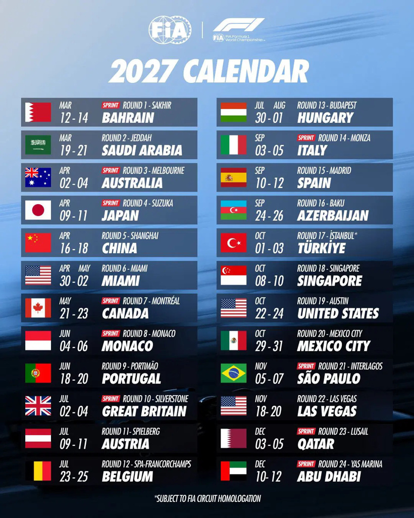 Son dakika | Formula 1 takvimi açıklandı: İstanbul'daki yarışın tarihi belli oldu - Resim : 1