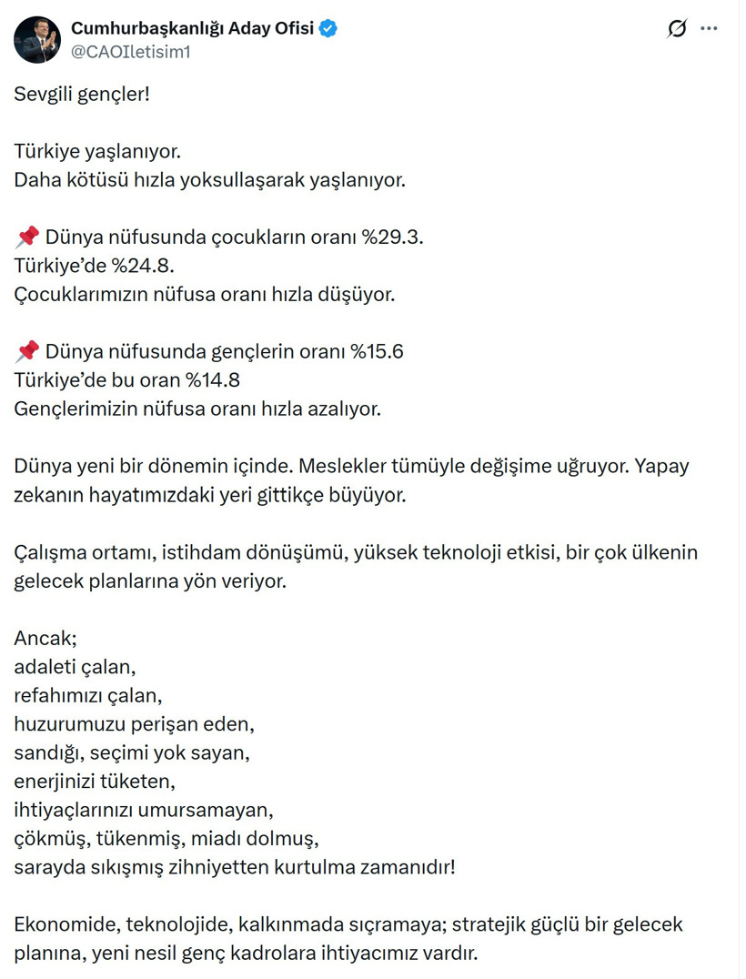 İmamoğlu'ndan iktidara sert mesaj: "Kurtulma zamanıdır" - Resim : 1