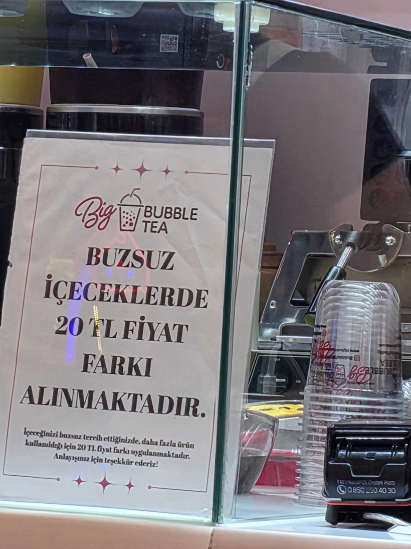 Buzsuz içeceğe 20 TL ek ücret tepkisi: Ticaret Bakanlığı devreye girdi - Resim : 1