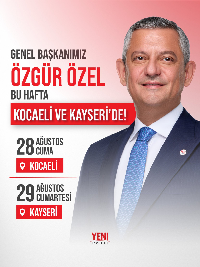 Özgür Özel'in bu haftaki programı belli oldu: Önce Marmara sonra Anadolu - Resim : 3