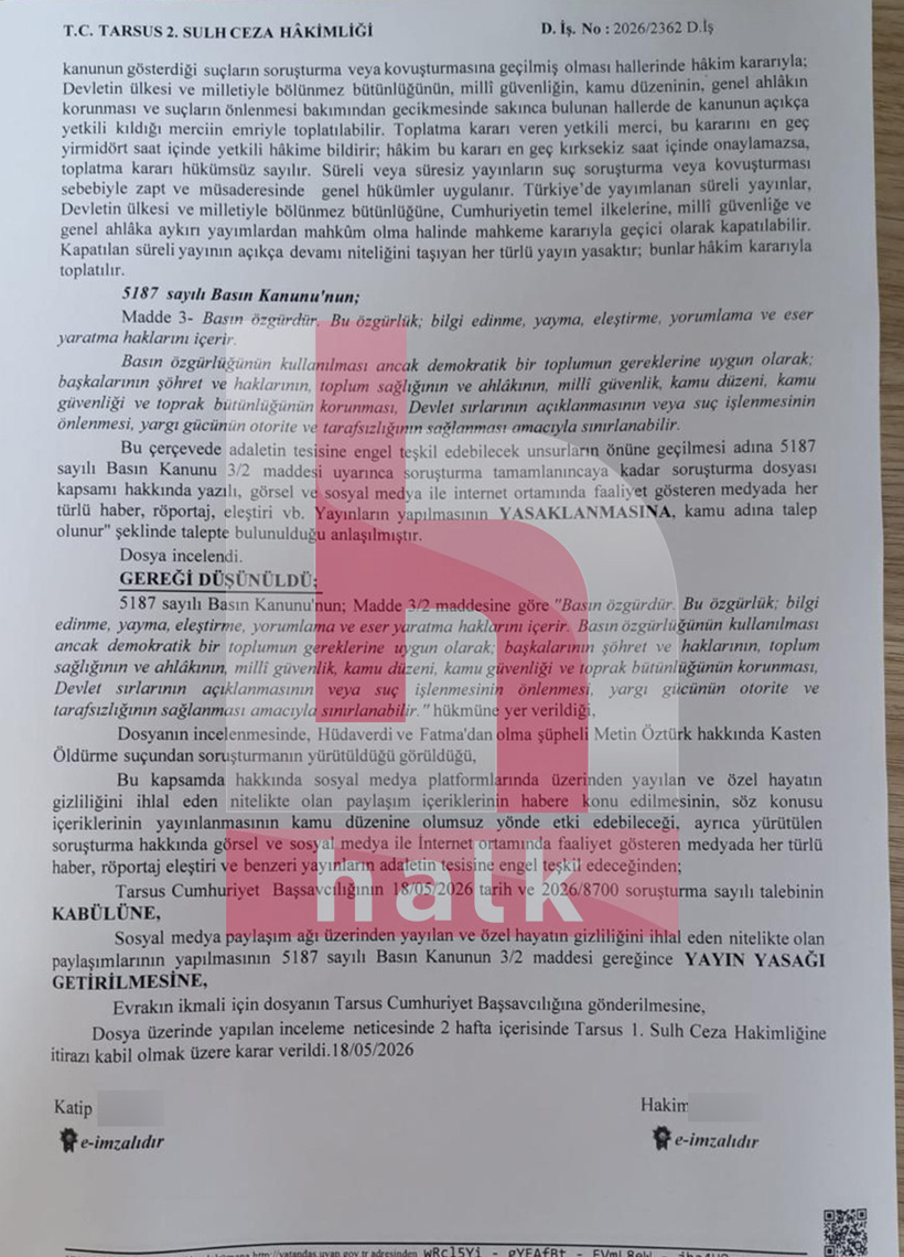 Son Dakika | Mersin'deki katliama yayın yasağı! - Resim : 3
