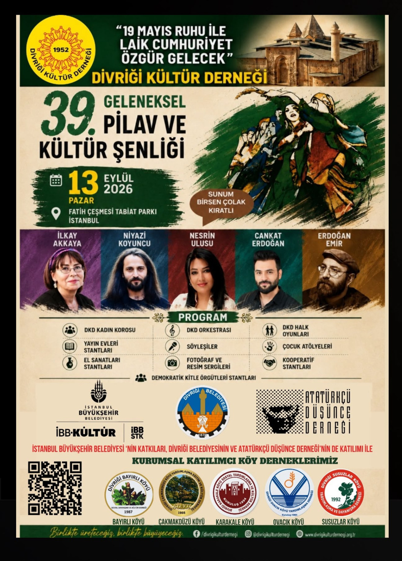 Divriği Kültür Derneği'nin 39. Pilav ve Kültür Şenliği İstanbul'da düzenlenecek - Resim : 1