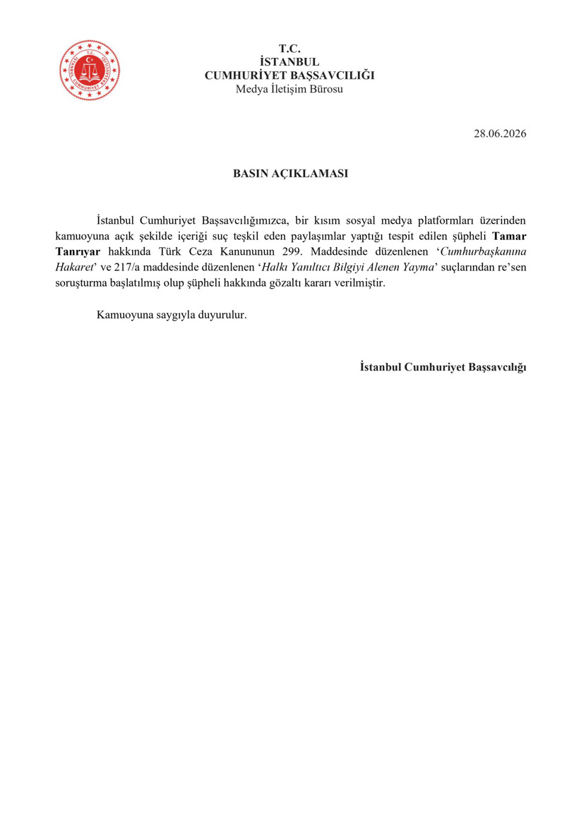 Son Dakika | Tamar Tanrıyar hakkında gözaltı kararı verildi - Resim : 1