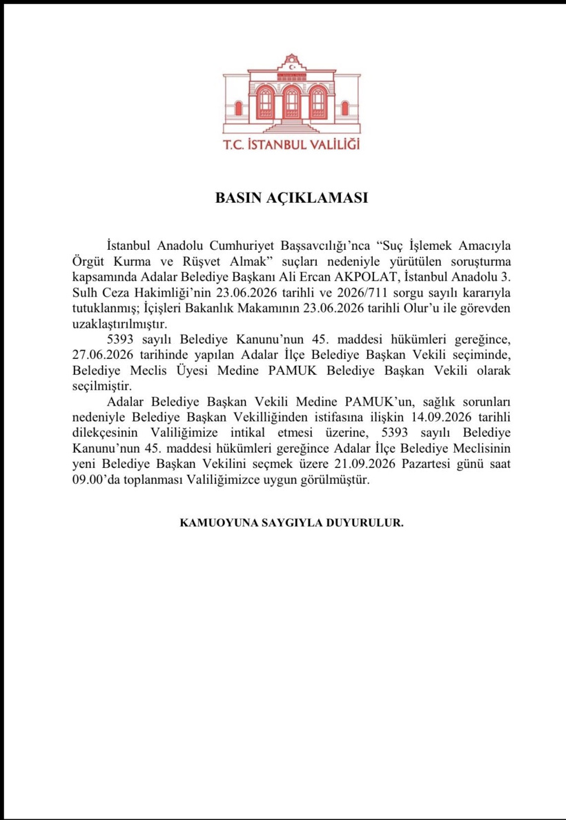 Son Dakika | Adalar Belediye Başkanvekili istifa etti: Valilik seçim için tarih verdi - Resim : 3