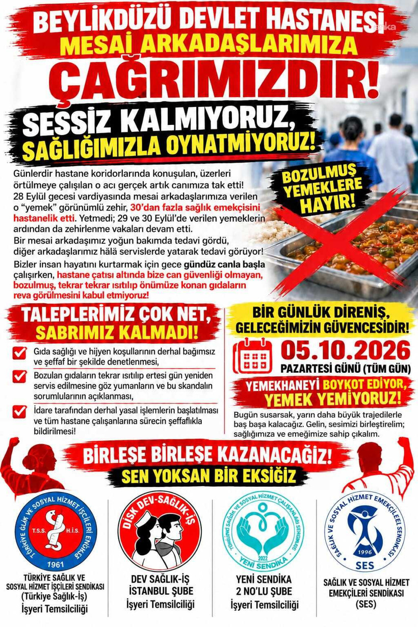 Hastanede 30’dan fazla kişi rahatsızlandı: Çalışanlar boykot kararı aldı - Resim : 3