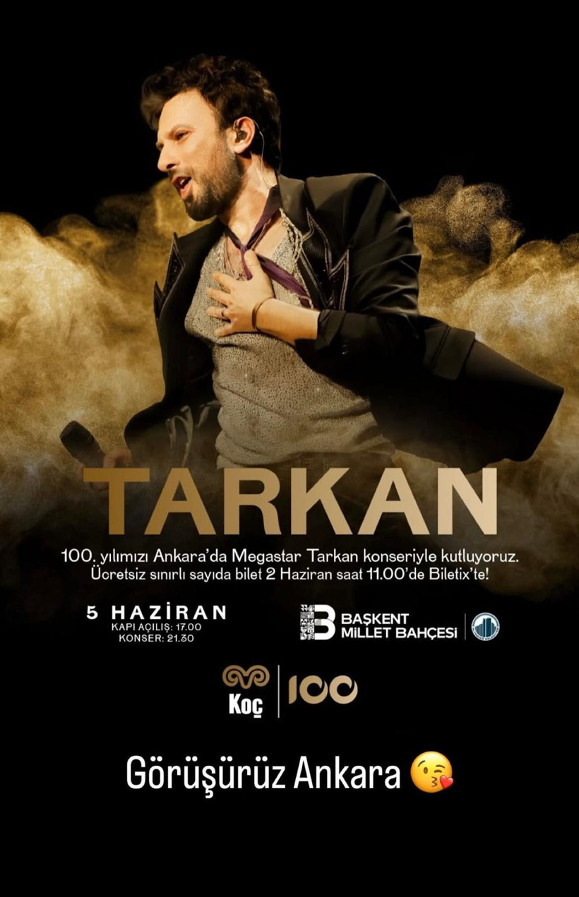 Tarkan, Ankara'da ücretsiz konser verecek - Resim : 2
