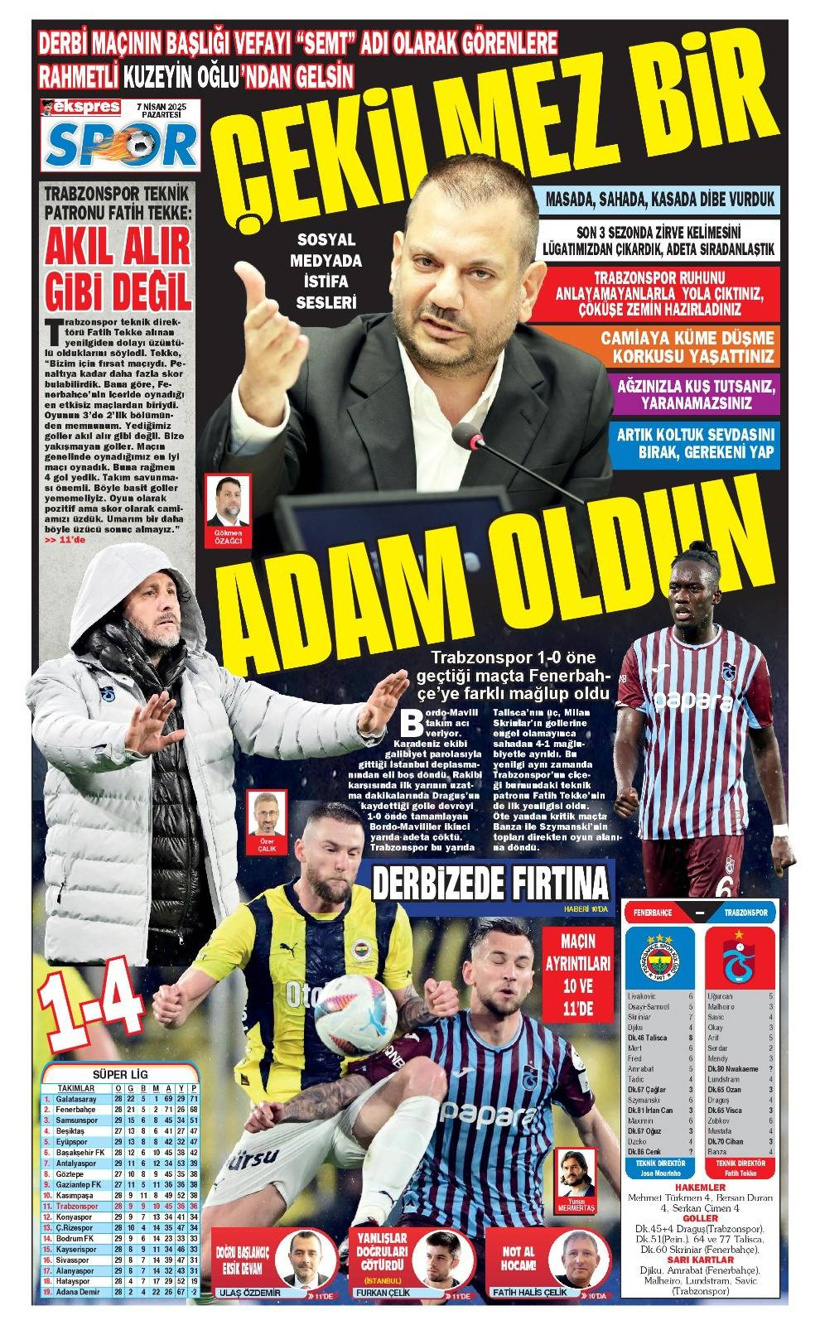 Fenerbahçe hezimeti Trabzon’u karıştırdı: Çekilmez bir adam oldun - Fotoğraf: 7