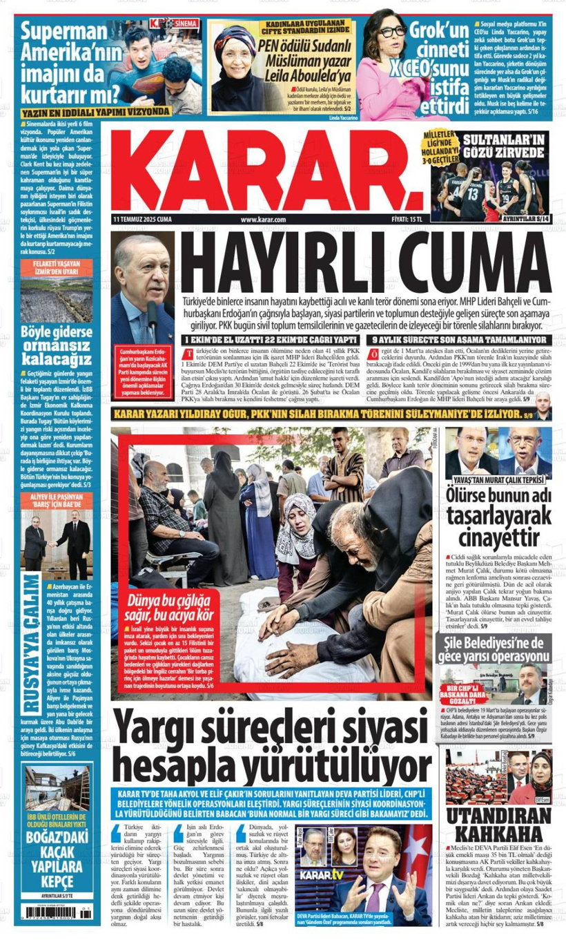 Türkiye'nin gündemi bu başlıklarda: 12 Temmuz gazete manşetleri... - Fotoğraf: 10