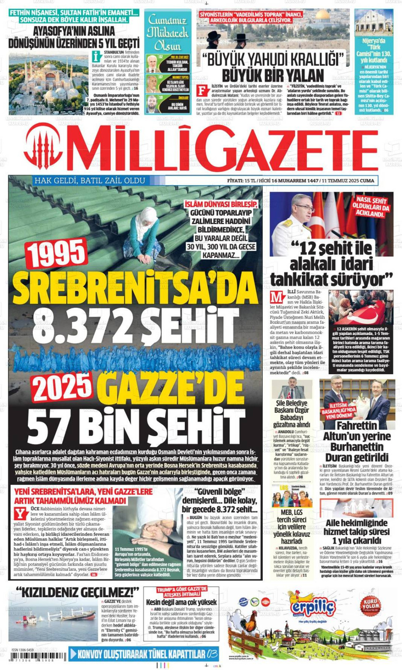 Türkiye'nin gündemi bu başlıklarda: 12 Temmuz gazete manşetleri... - Fotoğraf: 11