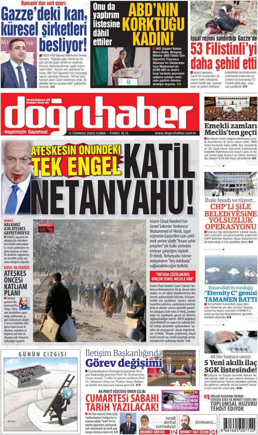 Türkiye'nin gündemi bu başlıklarda: 12 Temmuz gazete manşetleri... - Fotoğraf: 6