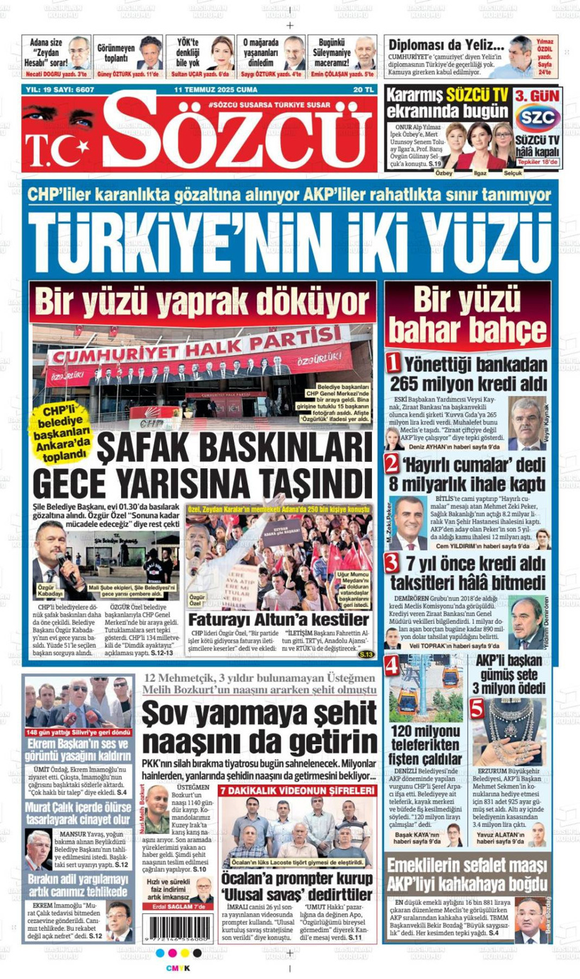 Türkiye'nin gündemi bu başlıklarda: 12 Temmuz gazete manşetleri... - Fotoğraf: 15