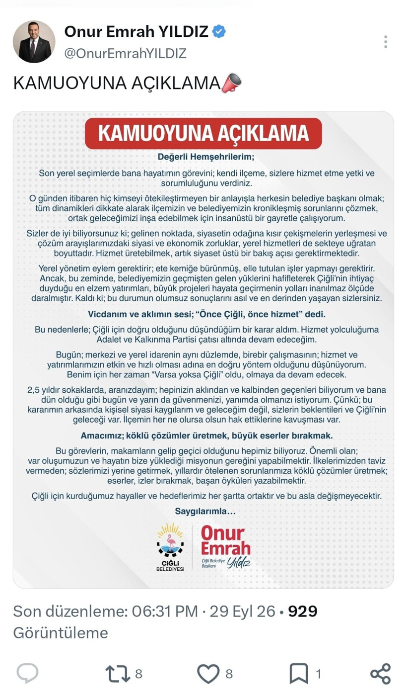 O da geleneğe uydu! AKP'ye geçen belediye başkanından yoruma kapalı açıklama - Resim : 3