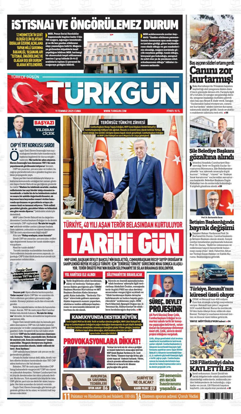 Türkiye'nin gündemi bu başlıklarda: 12 Temmuz gazete manşetleri... - Fotoğraf: 16