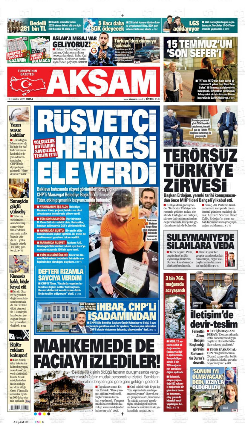 Türkiye'nin gündemi bu başlıklarda: 12 Temmuz gazete manşetleri... - Fotoğraf: 2