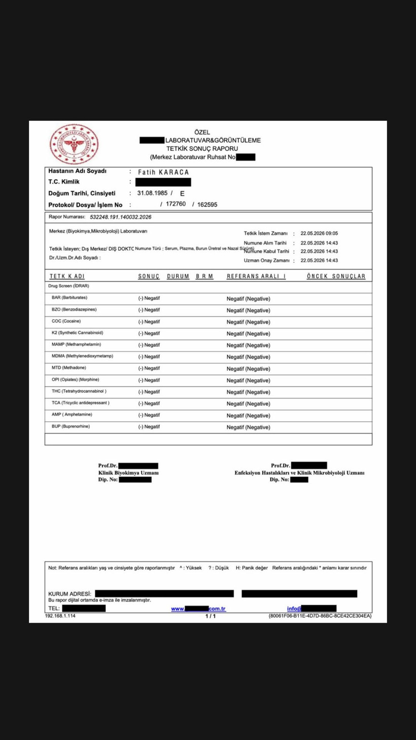 Mabel Matiz kendi yaptırdığı uyuşturucu testinin sonucunu paylaştı! 'Mutlaka bir yanlışlık var' - Resim : 1