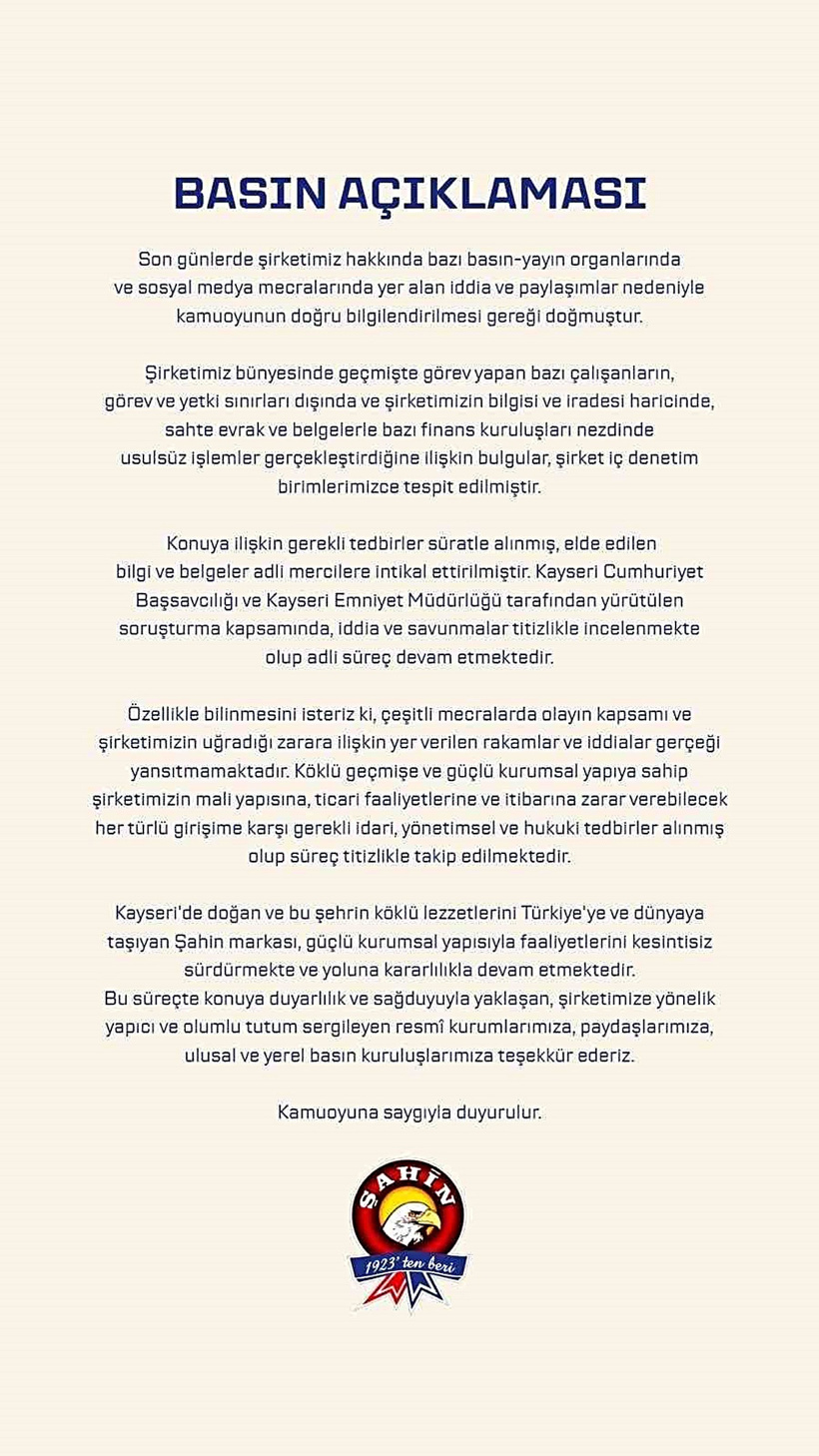 Kayseri’de sucuk devini karıştıran sahte evrak skandalı: 1 tutuklama - Resim : 1