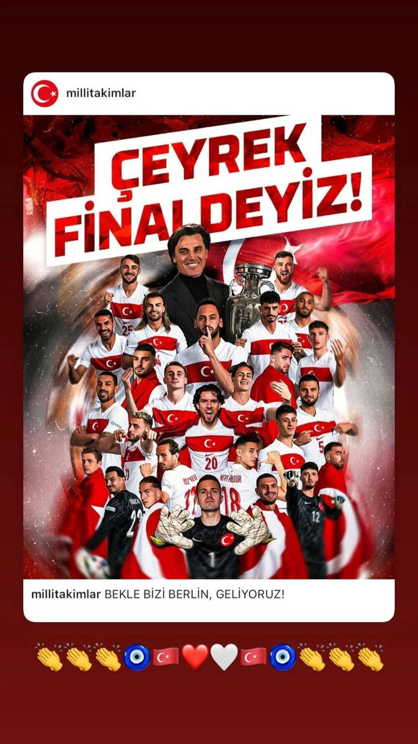 Ünlü İsimler Milli Takıma Tebrik Yağdırdı: Herkes Tek Yürek - Fotoğraf: 6