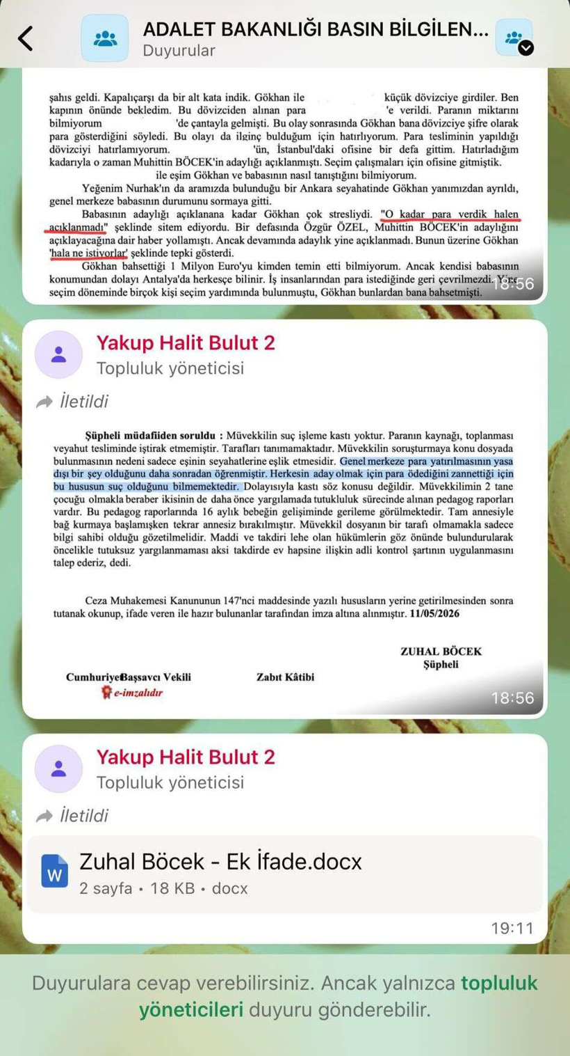 Adalet Bakanlığı itirafçı ifadelerini Whatsapp grubundan atıyormuş! CHP ifşalayınca apar topar kapatıldı - Resim : 2