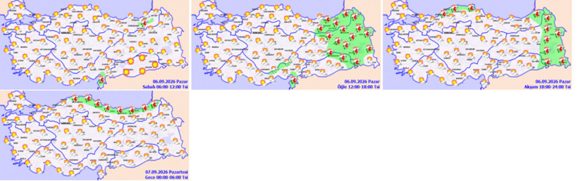 Bir tarafta sel havası diğer tarafta 40 derece çöl sıcağı! Meteoroloji il il uyardı - Resim : 1