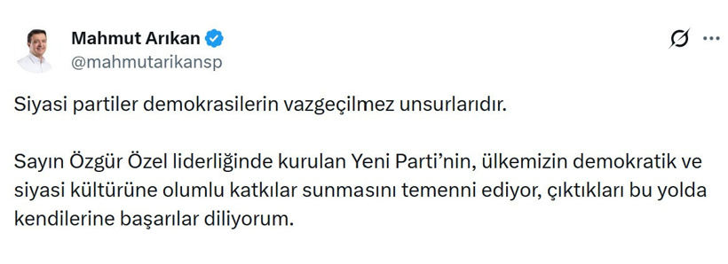 Siyasi liderlerden Özgür Özel'e tebrik mesajları! - Resim : 2